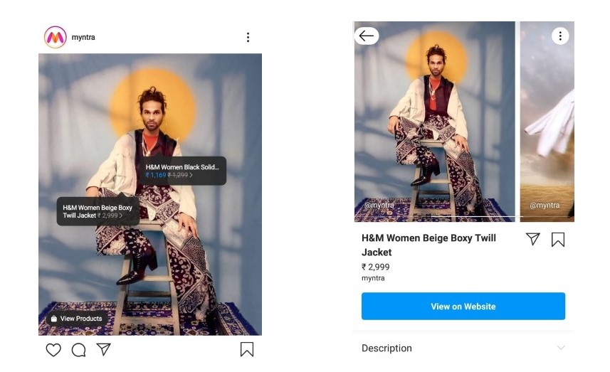 Shoppable tags on Instagram
