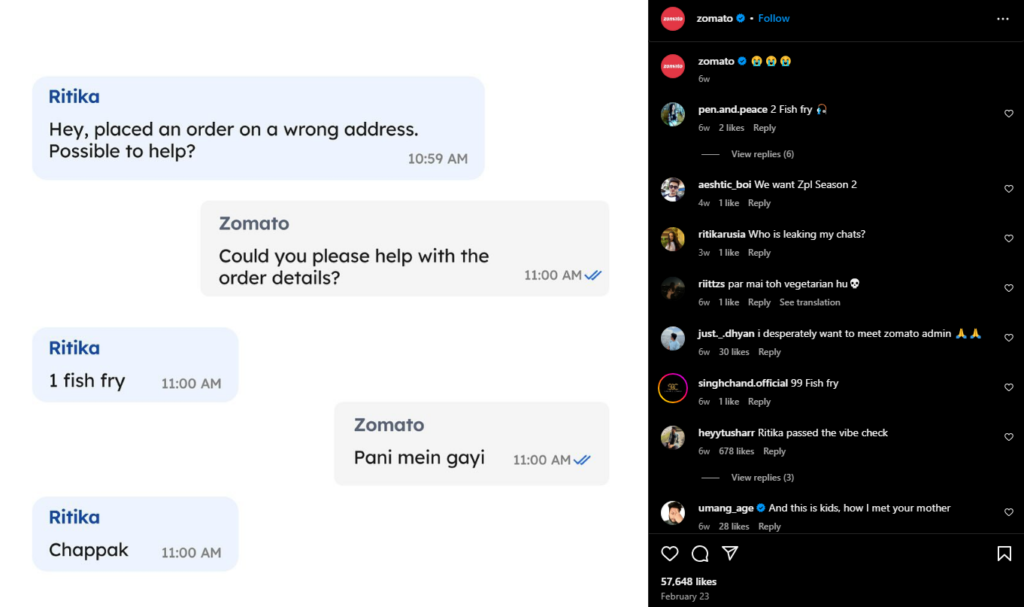 zomato user generated content example bitvero social media marketing company